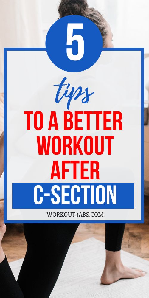 5 Tips to a Better Workout After C-Section