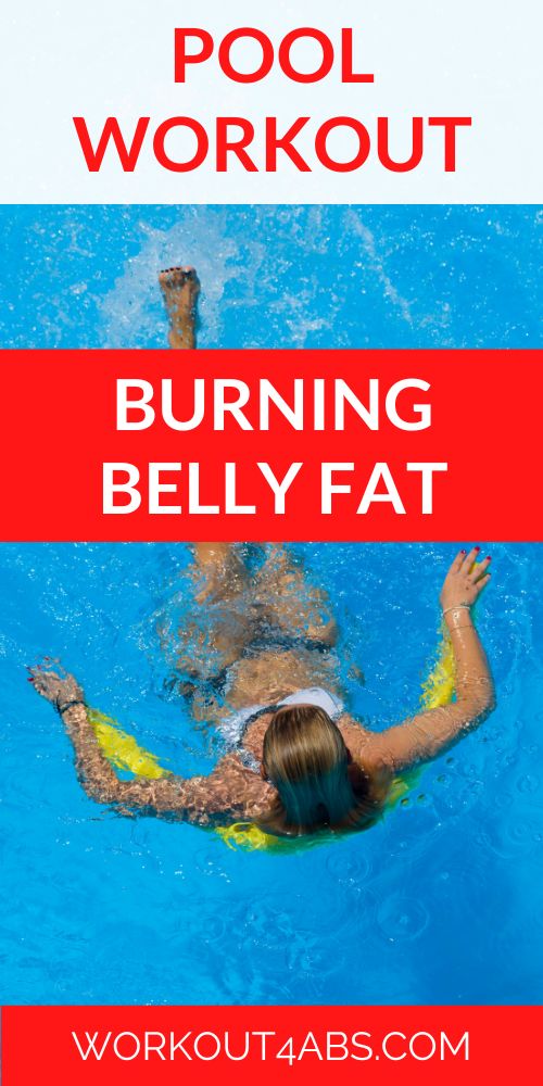 Pool Workout Burning Belly Fat