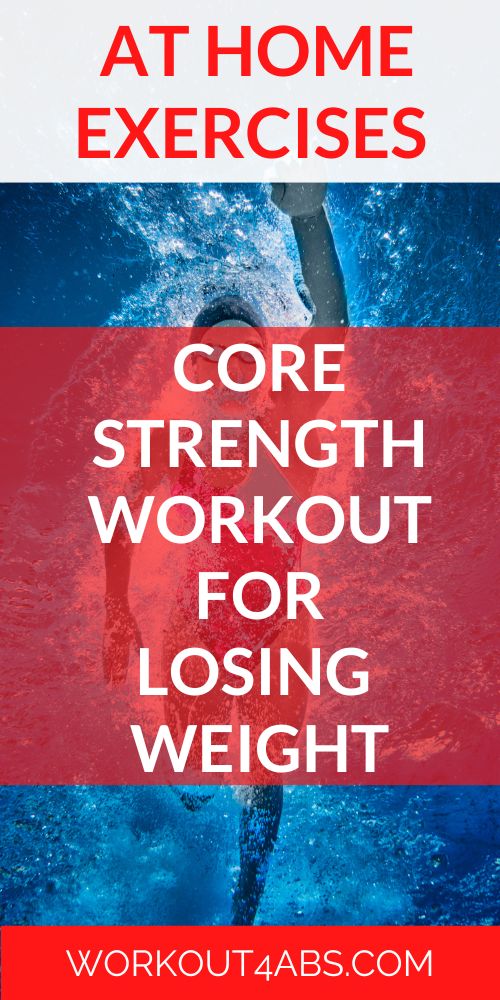 At Home Exercises Core Strength Workout for Losing Weight