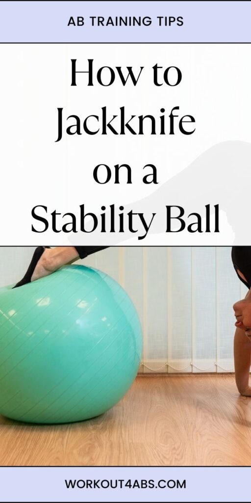 Ab Training Tips How to Jackknife on a Stability Ball