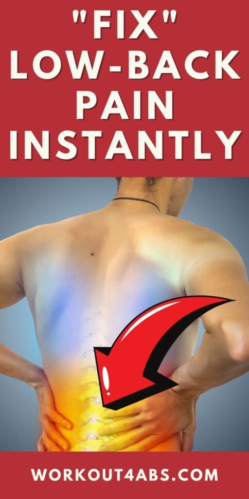 Fix Low Back Pain Instantly
