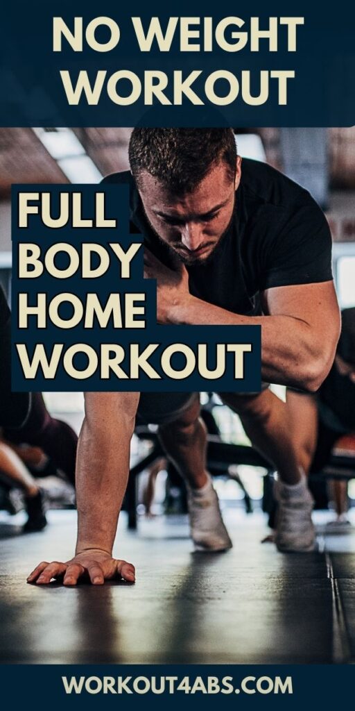No Weight Workout Full Body Home Workout